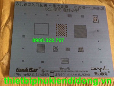 vỉ làm chân ic iphone 5s,6s,7G, A8,A9,A10 ( MADE IN JAPAN )